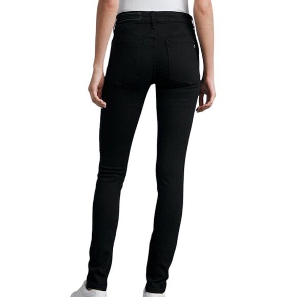 rag & bone Black Denim High Rise Skinny Jeans Size 23 - Picture 2 of 7